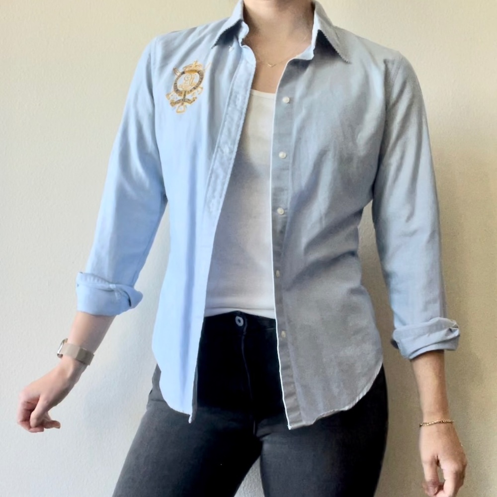 Ralph Lauren Button Down Oxford Long Sleeve Shirt